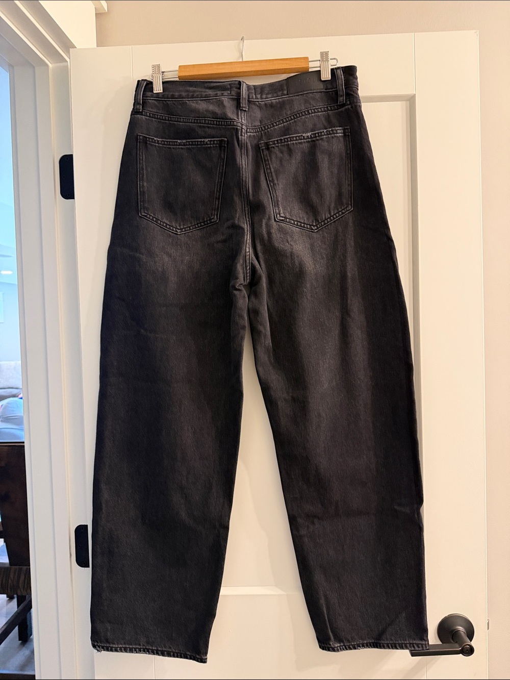 pistola Barrel Black Wide-Leg Jeans 30 - Picture 2 of 4
